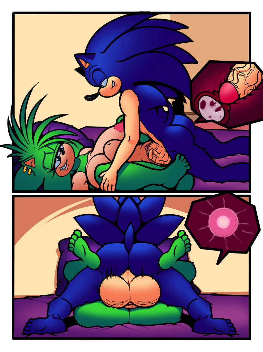 2019 absurd_res anthro anthro_on_anthro balls balls_deep big_balls big_breasts big_penis blue_fur bodily_fluids breasts brother brother_and_sister butt crossgender cum cum_in_pussy cum_inside cutaway digital_media_(artwork) duo erection eulipotyphlan female female_penetrated fur genital_fluids green_eyes green_fur hedgehog hi_res huge_breasts huge_penis impregnation incest internal male male/female male_penetrating mammal manic_the_hedgehog nipples nude ovum penetration penis pussy sex sibling simple_background sister smile smirk sonic_(series) sonic_the_hedgehog sperm_cell superbunnygt vaginal vaginal_penetration vein veiny_penis video_games