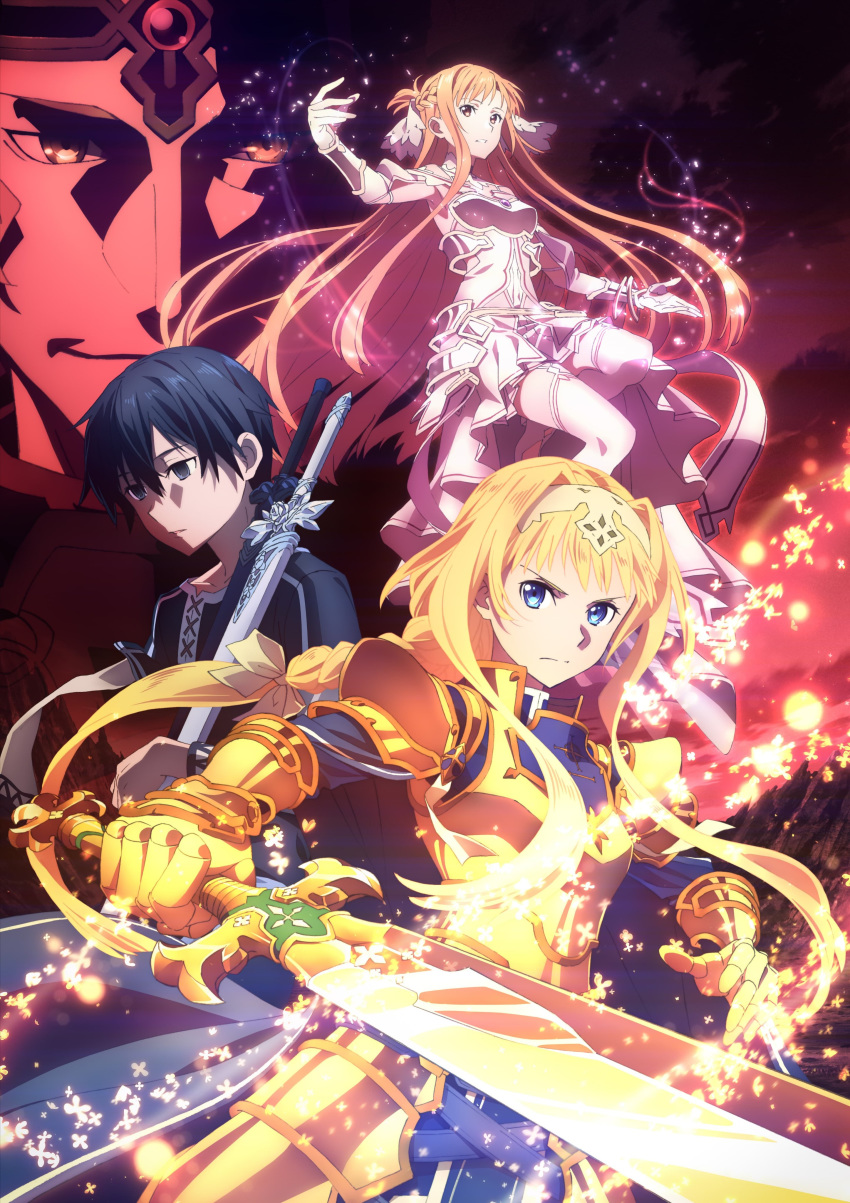 alice_schuberg armor asuna_(sword_art_online) kirito possible_duplicate sword_art_online sword_art_online_alicization