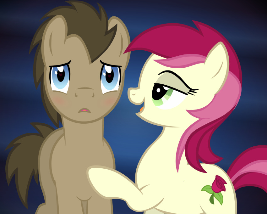 &lt;3 5:4 bedroom_eyes doctor_whooves_(mlp) domination duo equid equine evilenchantress female female_domination friendship_is_magic half-closed_eyes hi_res horse male mammal mind_control my_little_pony pony rose_(mlp) seductive