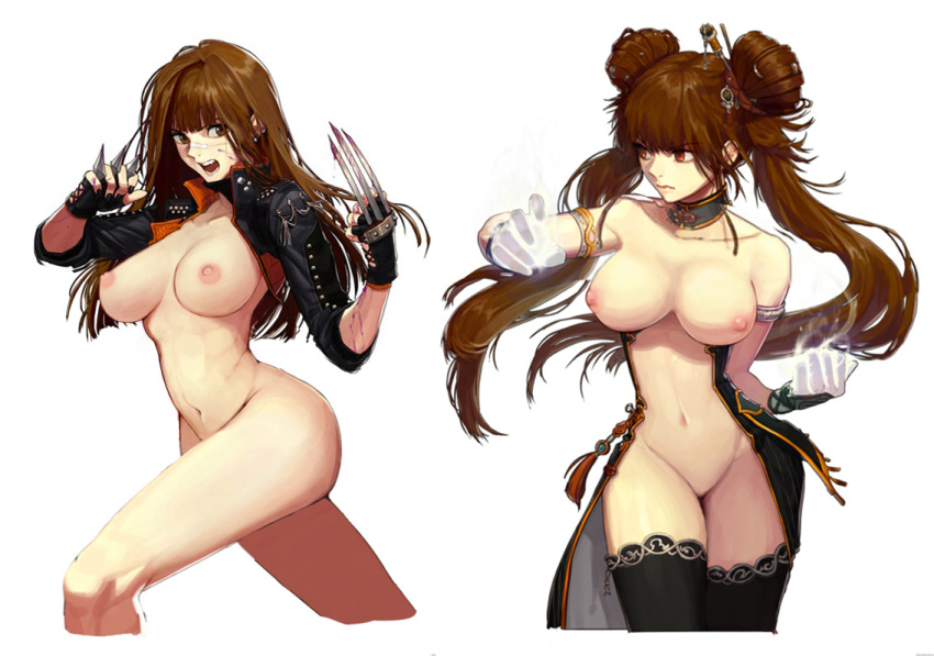 chinese_clothes chinese_dress dungeon_and_fighter long_hair nipples nude possible_duplicate