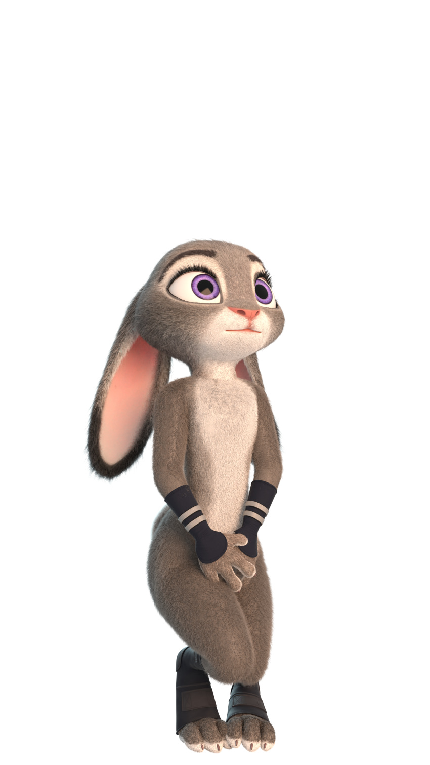 disney female fluffy hi_res invalid_tag judy_hopps lagomorph leporid looking_up mammal morsix potty_dance rabbit solo zootopia