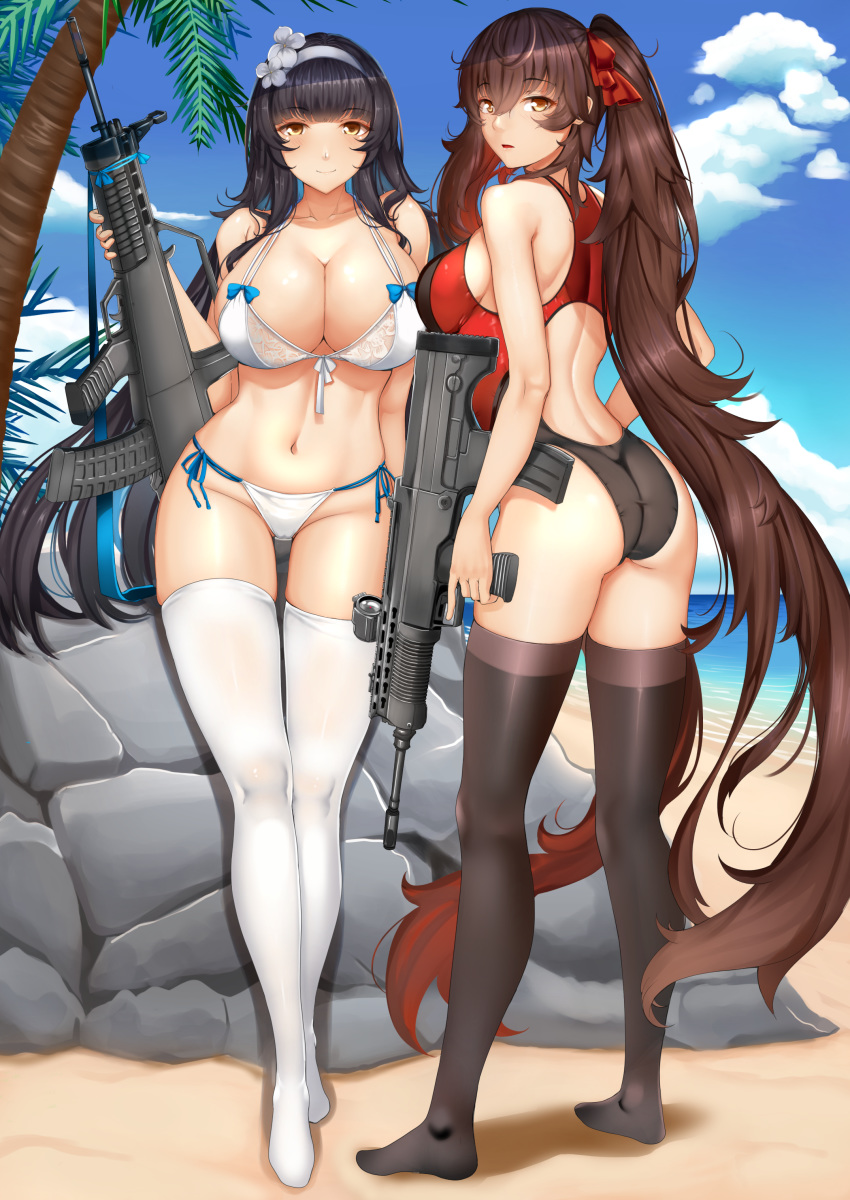 bikini chiyo_goya girls_frontline qbz-95 qbz-97 swimsuits