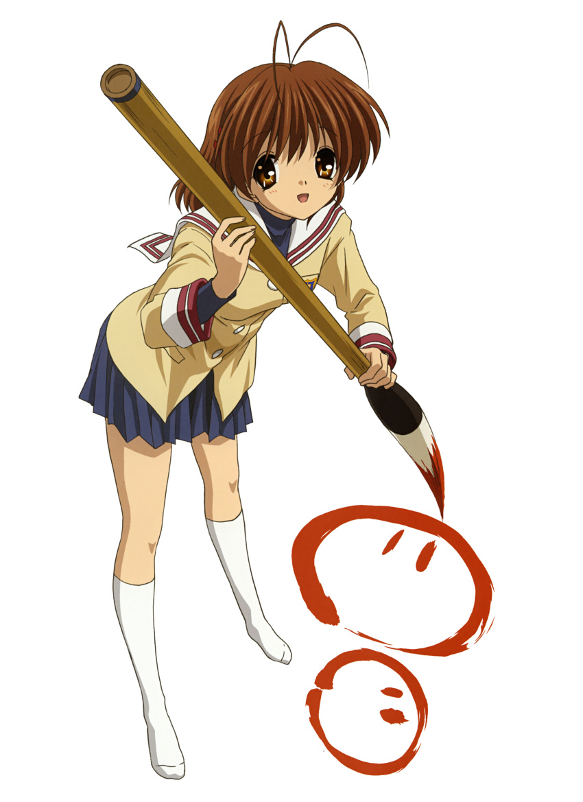 clannad furukawa_nagisa ikeda_kazumi seifuku transparent_png