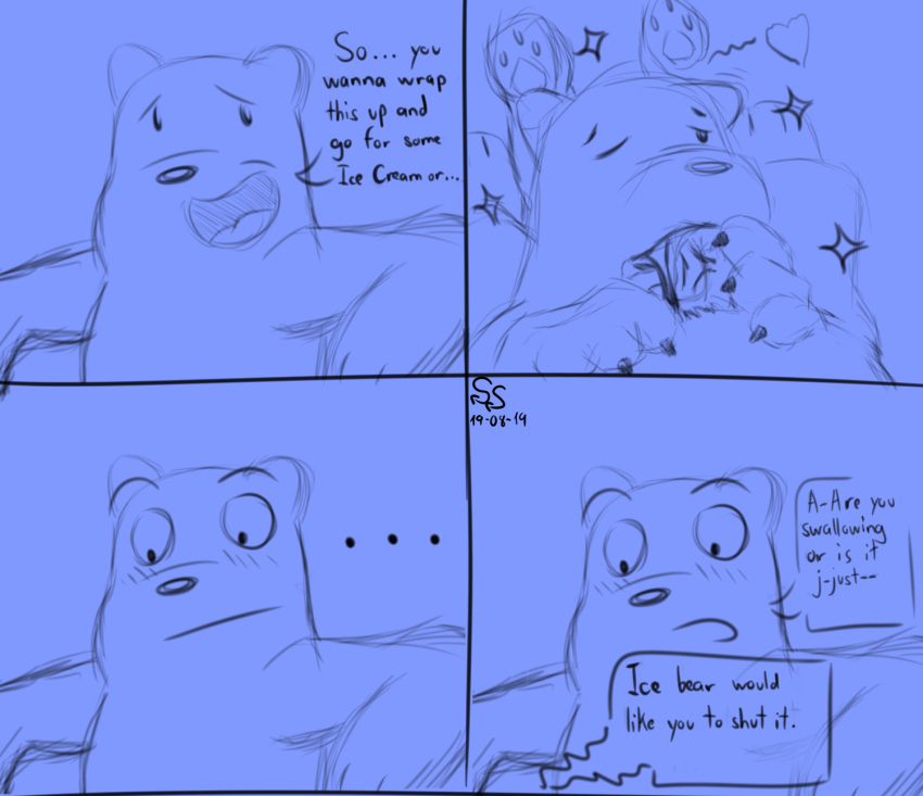 anal anal_penetration brother brothers brown_bear cartoon_network duo eyes_closed fellatio fur grizzly_(wbb) grizzly_bear hi_res ice_bear male male/male mammal oral penetration penile penis sex sibling sterlingsilver technical_incest ursid ursine we_bare_bears