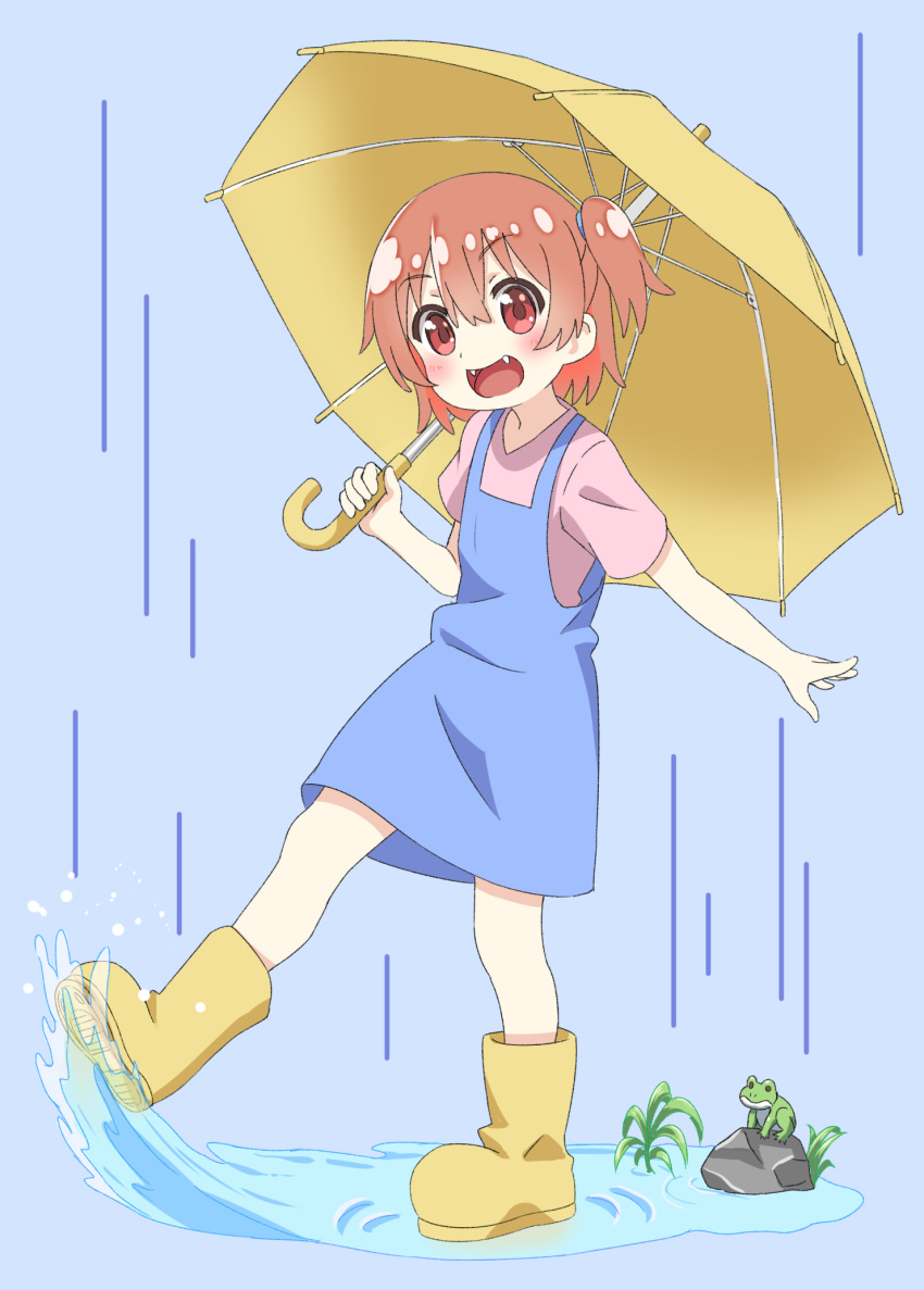hoshino_hinata tagme umbrella watashi_ni_tenshi_ga_maiorita! wet
