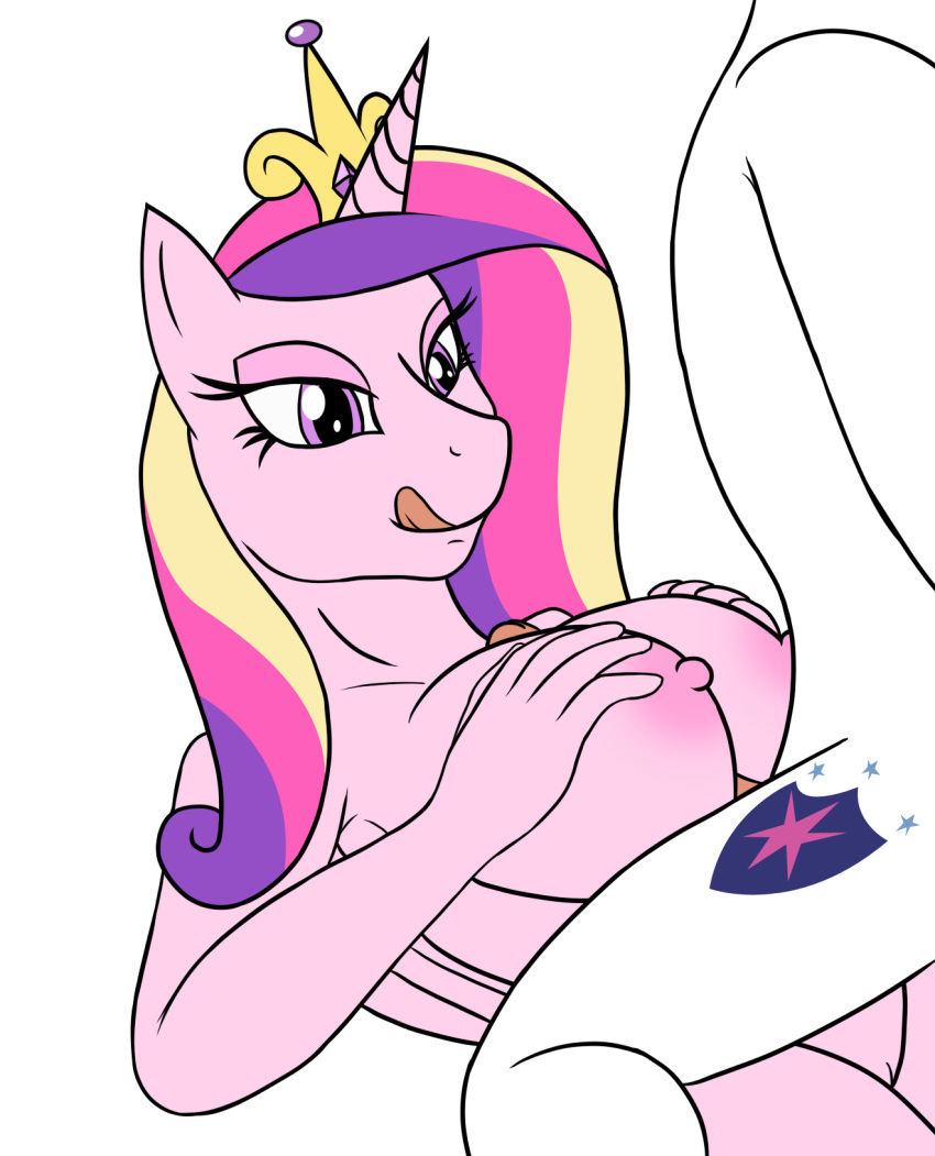 anthro big_breasts breasts equid female friendship_is_magic hi_res male male/female mammal my_little_pony penis princess_cadance_(mlp) sex shining_armor_(mlp) steelph titfuck