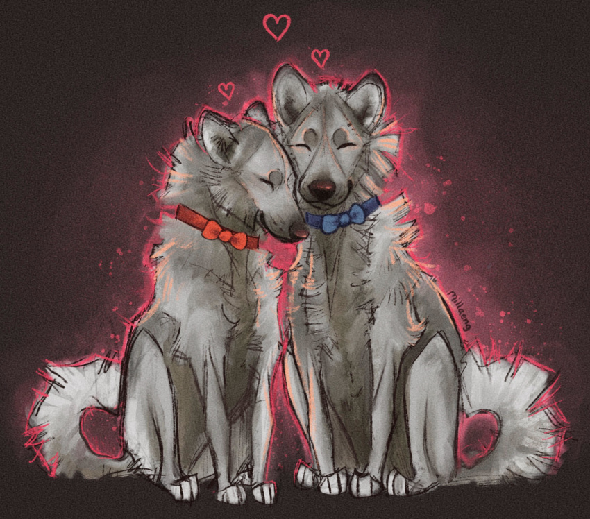 &lt;3 absurd_res canid canine canis domestic_dog hi_res mammal millaeng pewdiepie romantic_couple sven's_bf sven_(pewdiepie)