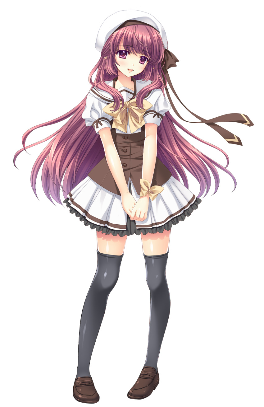 navel pointy_ears seifuku shuffle shuffle!_episode2 tagme thighhighs transparent_png