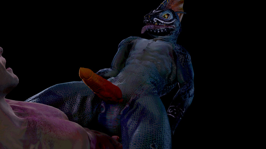 16:9 2019 3d_(artwork) anal anal_penetration bodily_fluids cowgirl_position cum cum_in_ass cum_inside digital_media_(artwork) duo erection genital_fluids hi_res human lizard male male/male mammal nude on_top open_mouth penetration penis reptile scalie sex simple_background skink source_filmmaker teeth tongue tongue_out