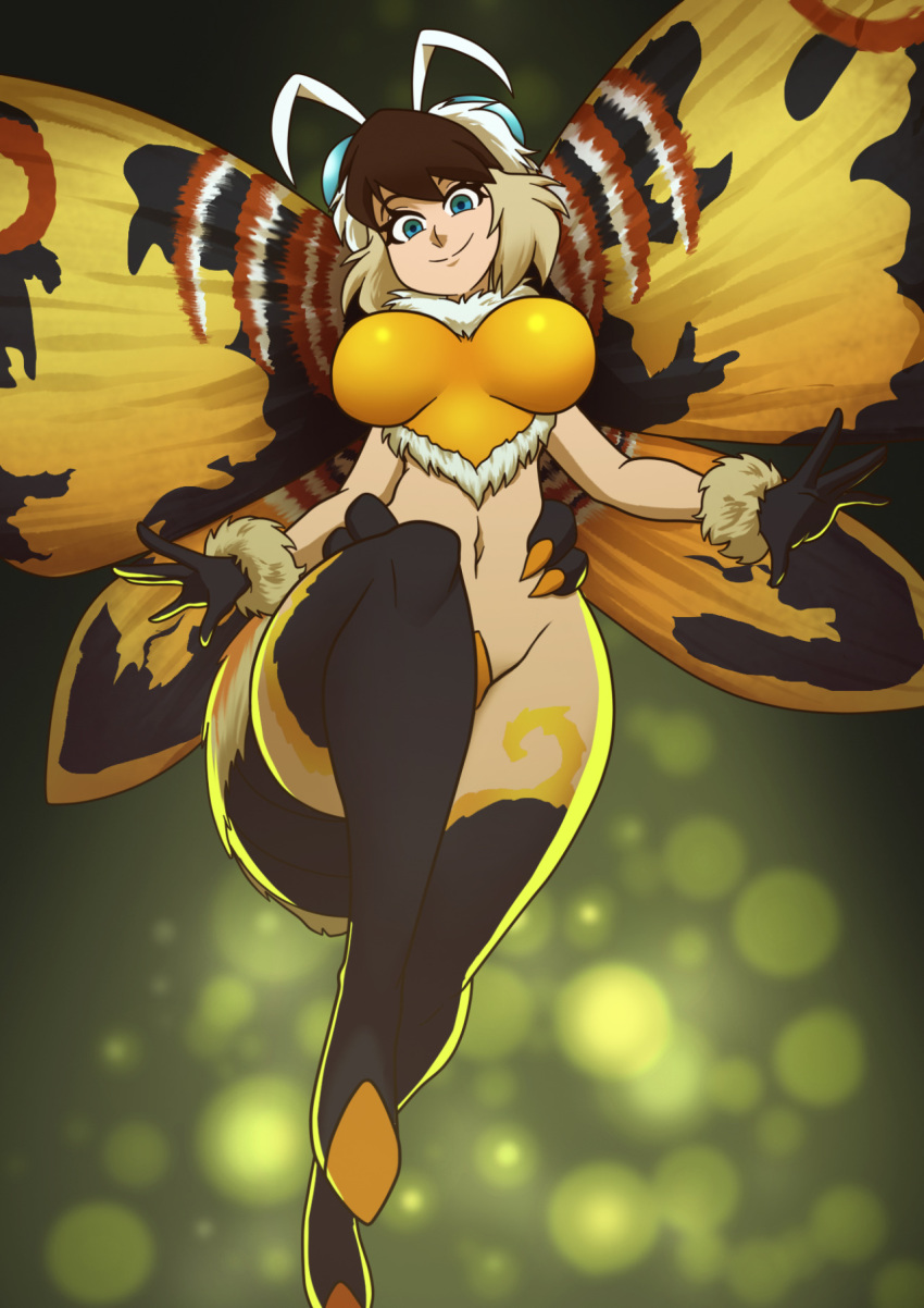 alternate_species animal_humanoid arthropod arthropod_humanoid big_breasts breasts female hi_res humanoid humanoidized insect insect_humanoid kaiju_girls_(webcomic) lepidopteran lepidopteran_humanoid moth_humanoid mothra mothra_(series) toho wide_hips witchking00