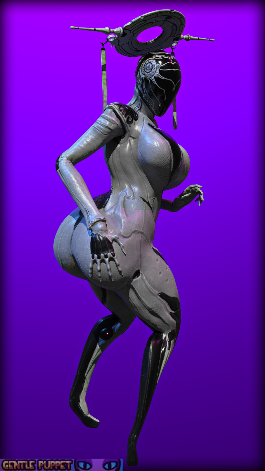 2019 3d_(artwork) 9:16 absurd_res alien big_breasts big_butt blender_(software) breasts butt digital_media_(artwork) female gentle_puppet hand_on_butt hi_res humanoid not_furry signature simple_background solo tenno thick_thighs trinity_(warframe) video_games warframe watermark wide_hips