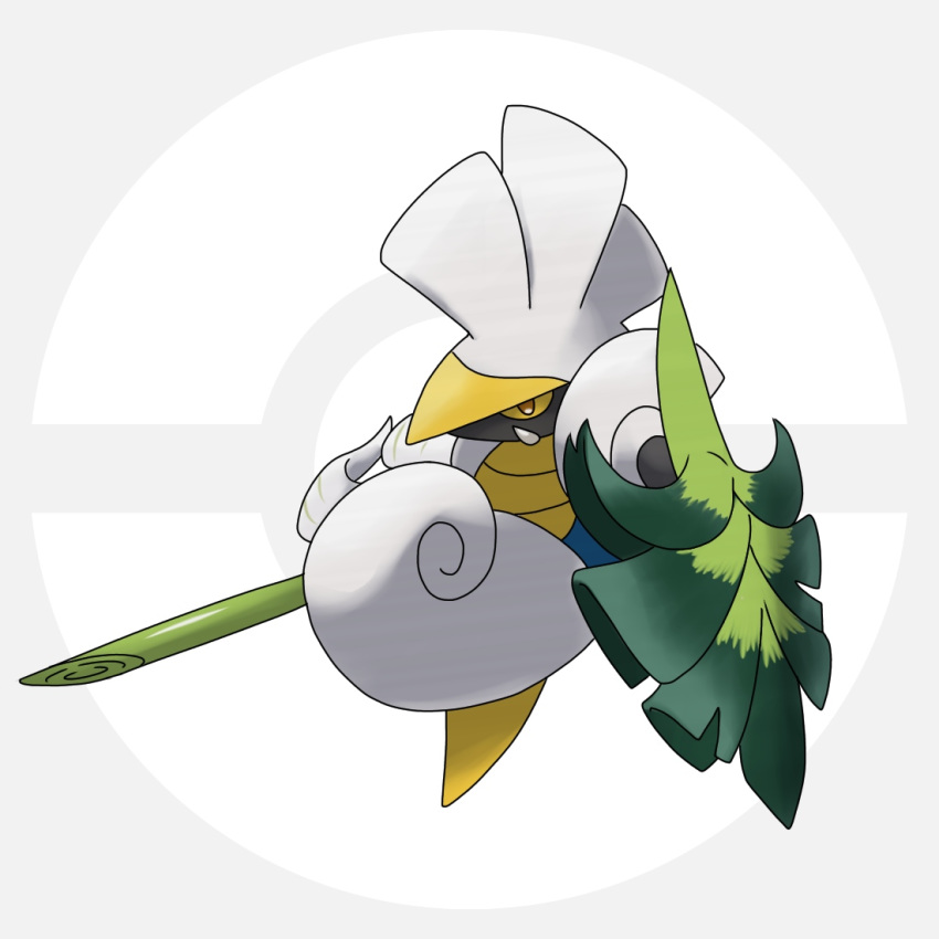 escavalier fusion helmet modeler3622 no_humans poke_ball_symbol pokemon pokemon_(creature) pokemon_(game) pokemon_swsh shield simple_background sirfetch'd solo spring_onion yellow_eyes