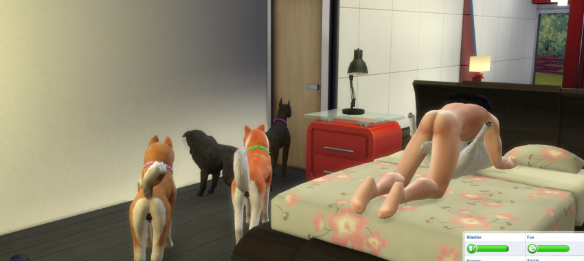 anatomically_correct anatomically_correct_pussy animal_genitalia animal_pussy bestiality canid canine canine_pussy canis domestic_dog feral fortune_cookie hi_res human human_on_feral interspecies male male_on_feral mammal mod penetration pussy sex sims_4_pets vaginal