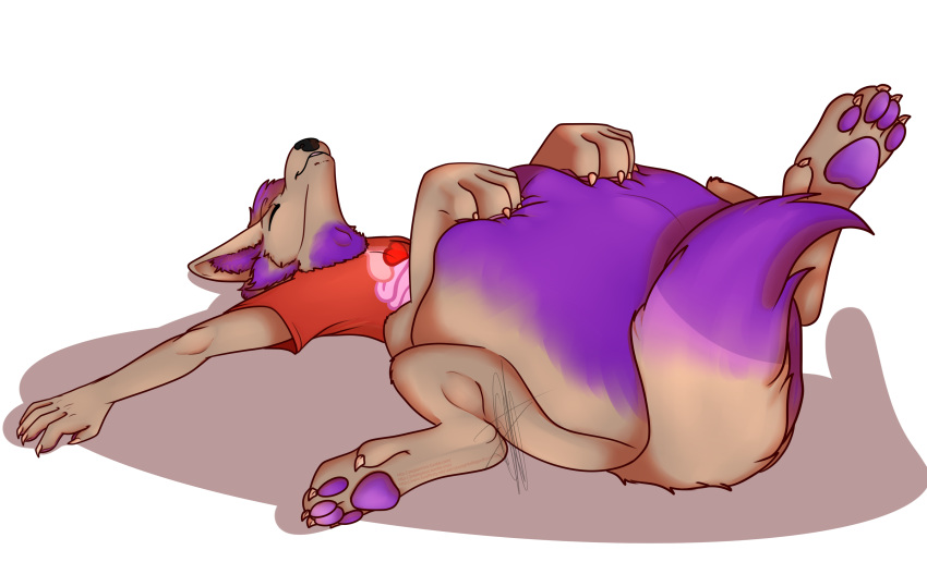 absurd_res azzyen belly bulge canid canine canis digital_media_(artwork) hi_res mammal post_vore taur vore wolf youngintellegentfurryfriend