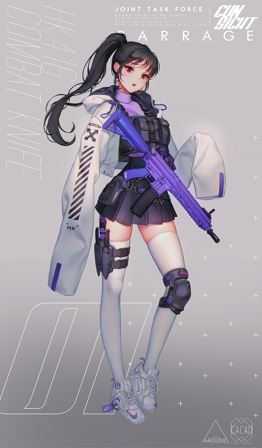 gun lovecacao tagme thighhighs weapon