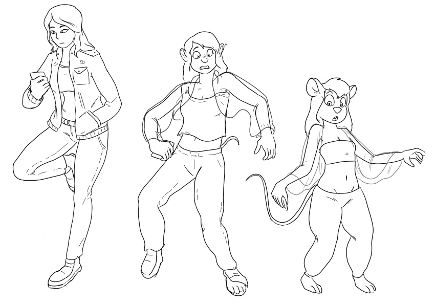 2019 anthro barefoot belly_dancer belt bottomwear breasts chip_'n_dale_rescue_rangers clothing disney female footwear gadget_hackwrench hair hi_res human human_to_anthro mammal mouse murid murine navel open_mouth pants phone prurientpie rodent sequence shirt shoes shrinking simple_background solo species_transformation surprise tail_growth tf_into_fictional_character topwear transformation white_background