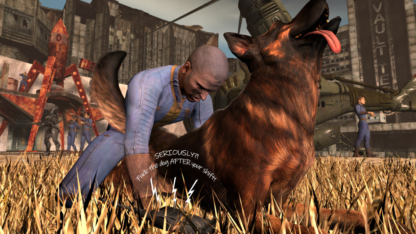 16:9 3d_(artwork) aircraft ambiguous_gender ambiguous_penetration assaultron barrel bestiality bethesda bethesda_softworks building canid canine canis cans clipboard crate digital_media_(artwork) dogmeat domestic_dog fallout fangs feral feral_penetrated from_behind_position gas_station german_shepherd grass herding_dog hi_res human human_on_feral human_penetrating human_penetrating_feral interspecies machine male male/ambiguous mammal pastoral_dog penetration robot sex slapstick70 source_filmmaker text tongue video_games walkie_talkie walls