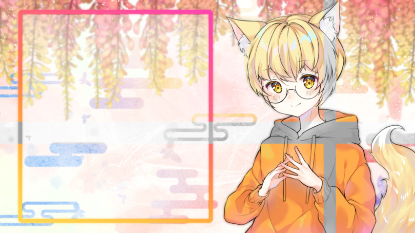 animal_ears kitsune megane tagme tail urim wallpaper