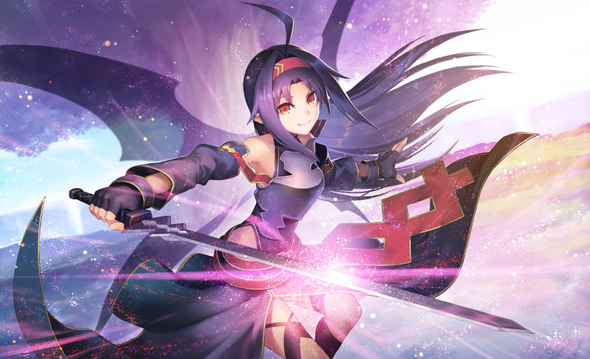 armor konno_yuuki nkmr8 sword sword_art_online wings