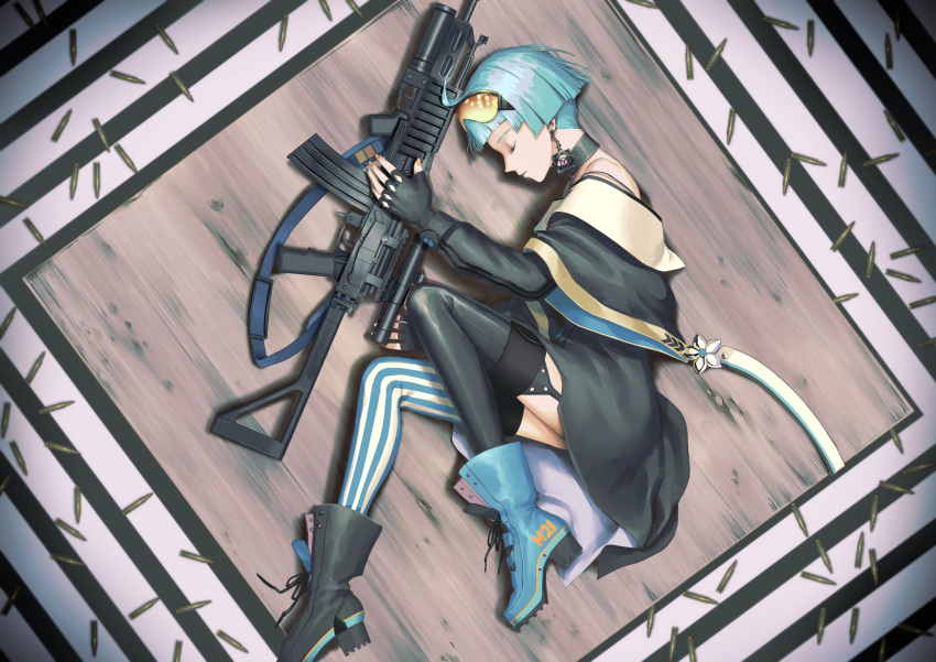 girls_frontline gun heels makkuro stockings thighhighs zas_m21_(girls_frontline)