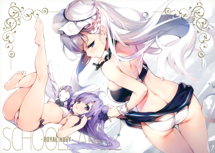 azur_lane belfast_(azur_lane) bikini senji swimsuits tagme unicorn_(azur_lane)