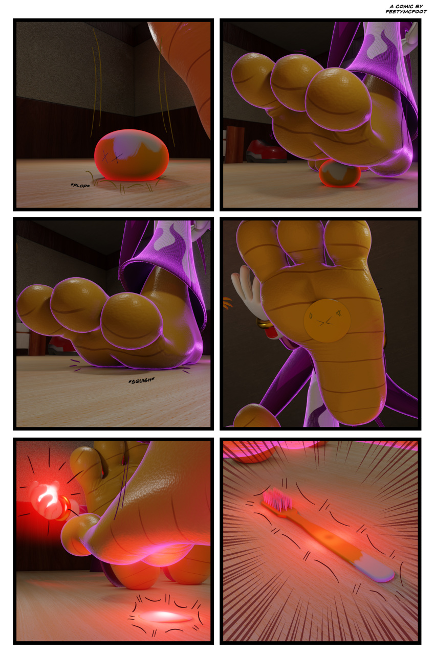 3_toes 3d_(artwork) absurd_res anthro between_feet biped clone digital_media_(artwork) feet feetymcfoot female foot_fetish foot_focus foot_play group hi_res inanimate_transformation male male/female micro miles_prower sega size_difference soles sonic_riders sonic_the_hedgehog_(series) toes trampling transformation trio underfoot wave_the_swallow