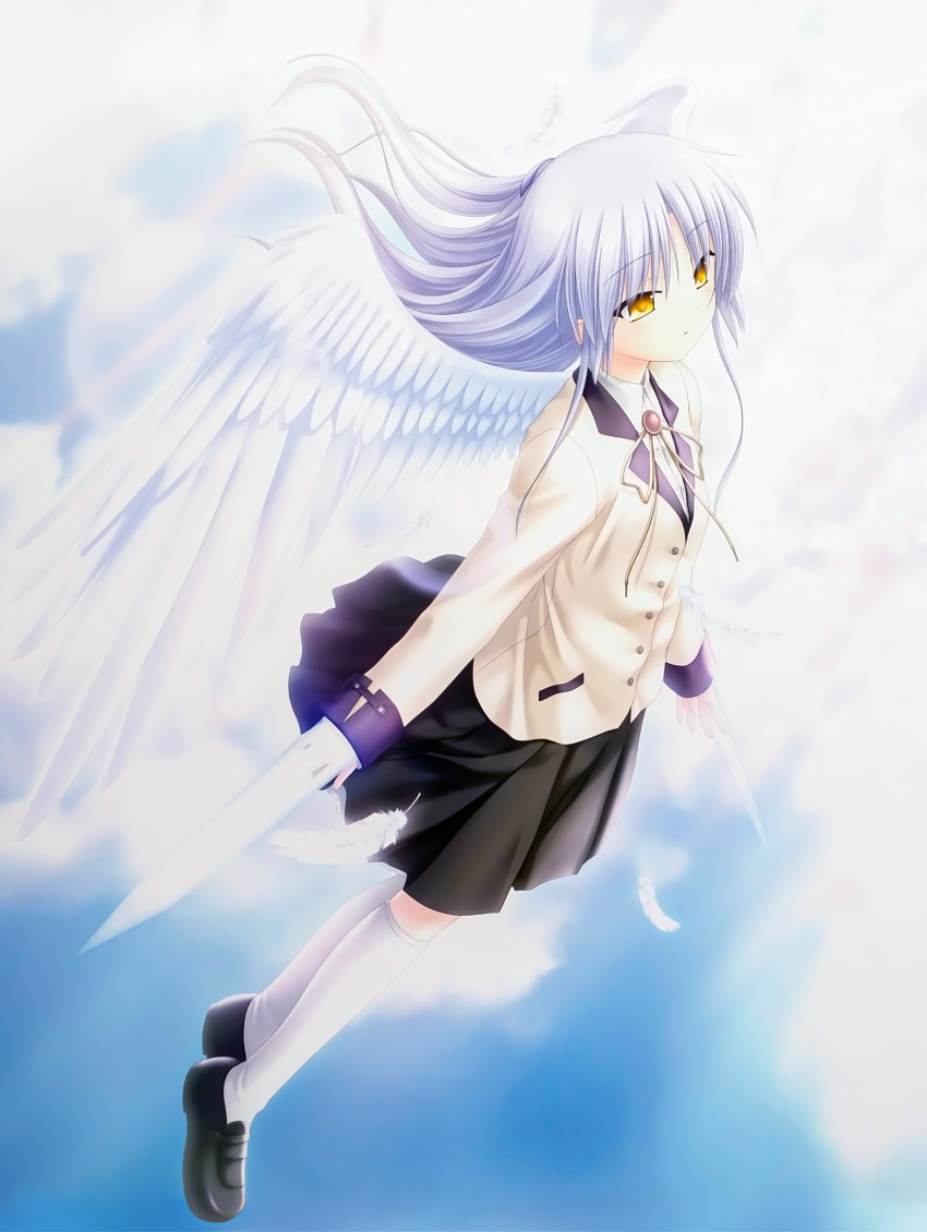 angel angel_beats! key na-ga seifuku tagme tenshi wings