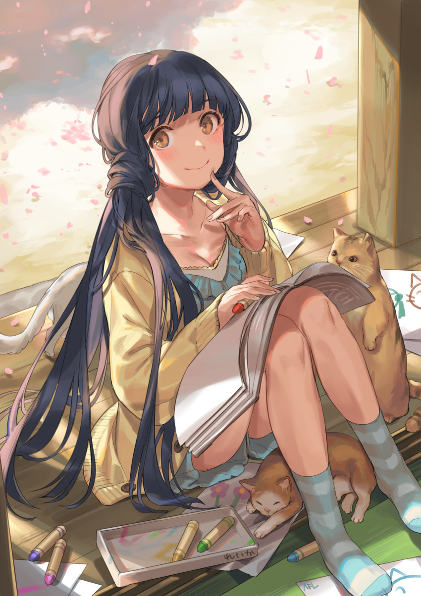 cleavage kitakami_reika neko nys the_idolm@ster the_idolm@ster_million_live!