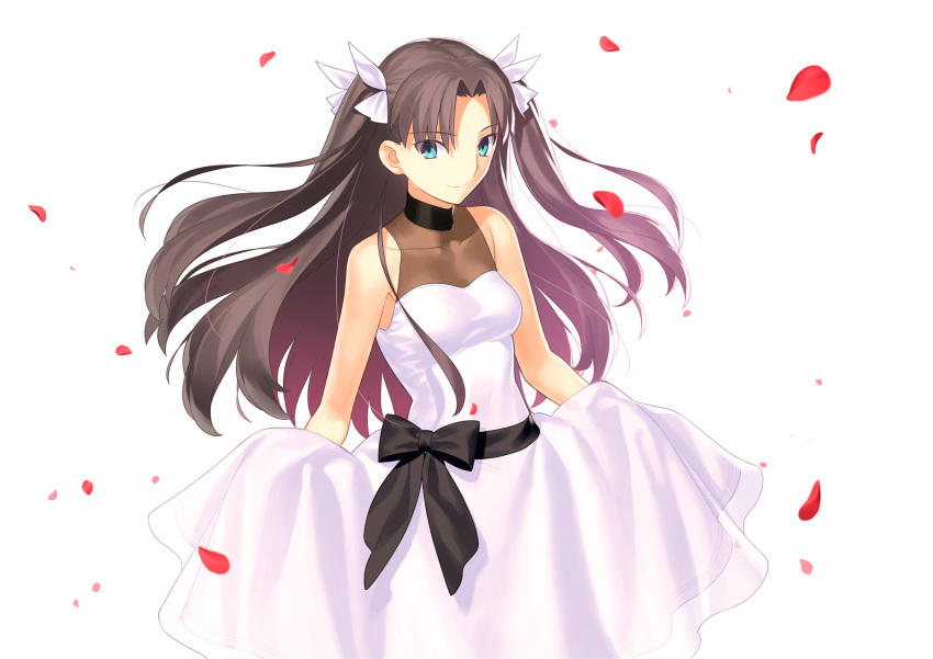 dress fate/stay_night skirt_lift takeuchi_takashi toosaka_rin