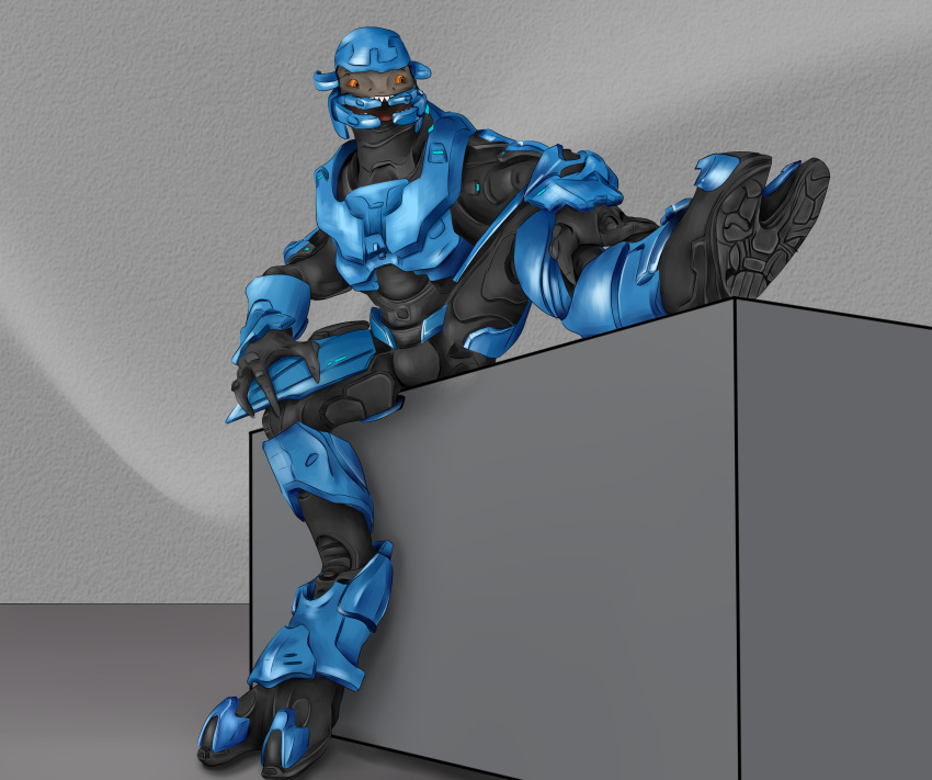 2_toes absurd_res alien armor artist_consing feet grey_body halo_(series) hi_res male microsoft paws relaxing reptile sangheili scalie sitting solo spread_legs spread_toes spreading toe_curl toes xbox_game_studios