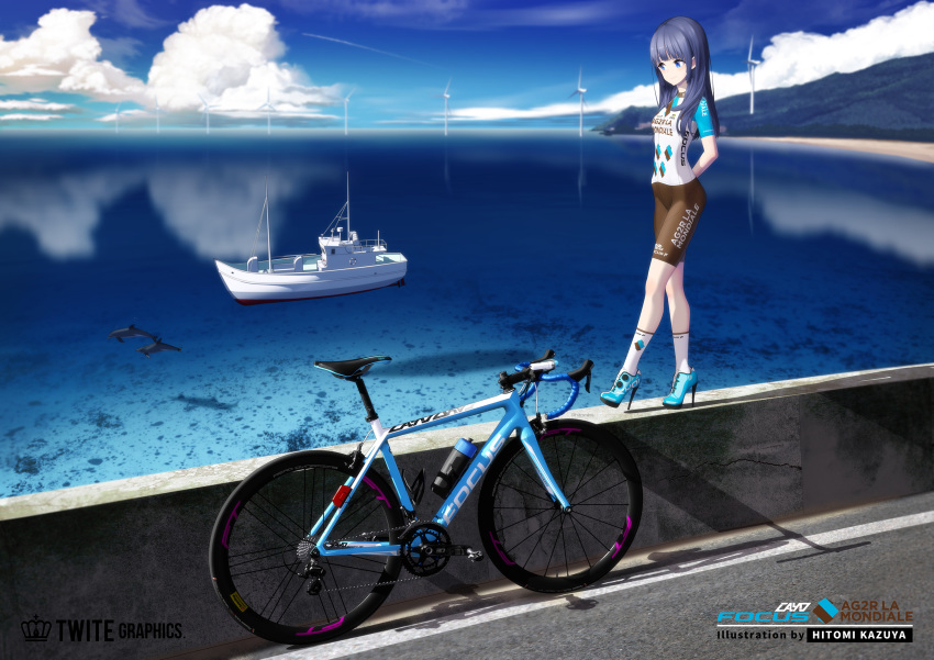 bike_shorts heels hitomi_kazuya landscape tagme
