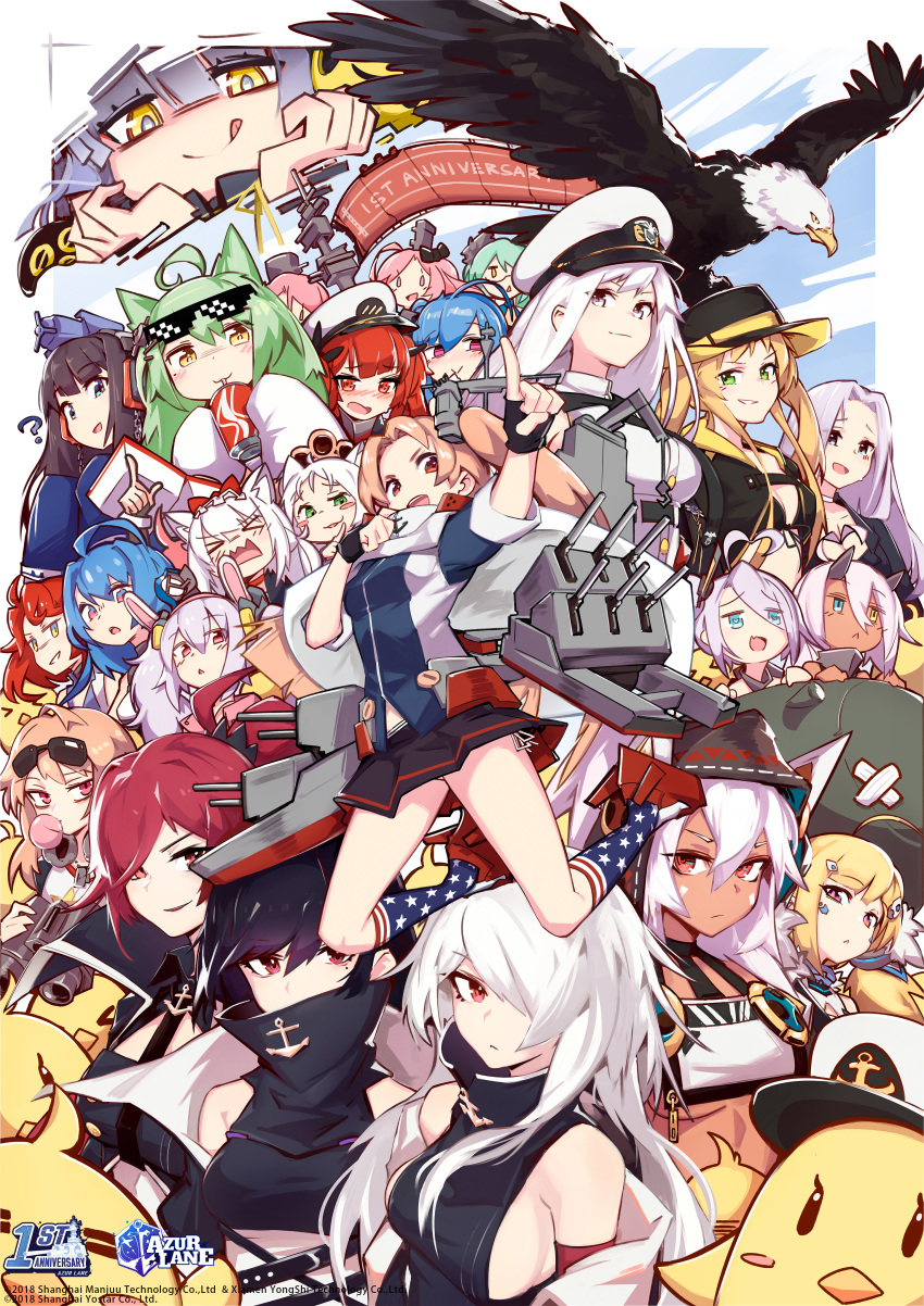 akashi_(azur_lane) animal_ears azur_lane bunny_ears cleveland_(azur_lane) colorado_(azur_lane) deel_(rkeg) eldridge_(azur_lane) enterprise_(azur_lane) hammann_(azur_lane) honolulu_(azur_lane) hornet_(azur_lane) horns indianapolis_(azur_lane) laffey_(azur_lane) megane minneapolis_(azur_lane) pantsu portland_(azur_lane) sims_(azur_lane) st._louis_(azur_lane) string_panties tagme underboob uniform