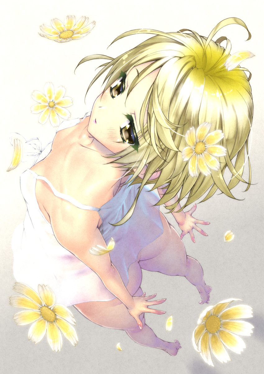 amakawa_akito ass dress no_bra nopan see_through skirt_lift summer_dress