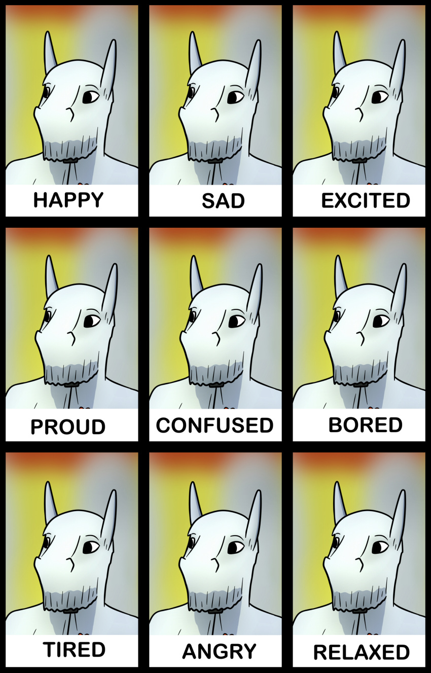 absurd_res anthro confusedraven covered_face emotions equid equine expression_sheet hi_res horse male mammal meme
