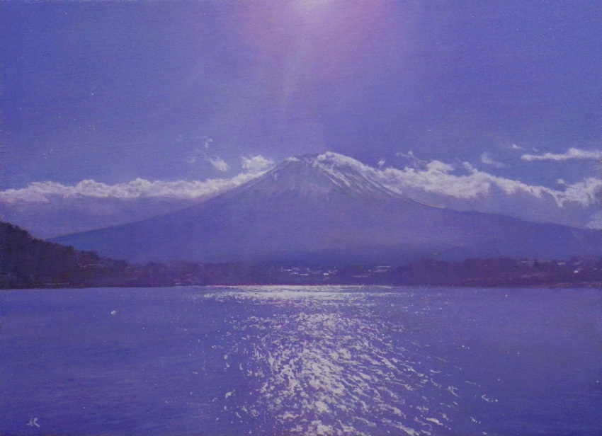 blue_sky cloud cloudy_sky highres hill lake light_rays mountain mountainous_horizon naohiro_ito no_humans original reflection reflective_water scenery sky water