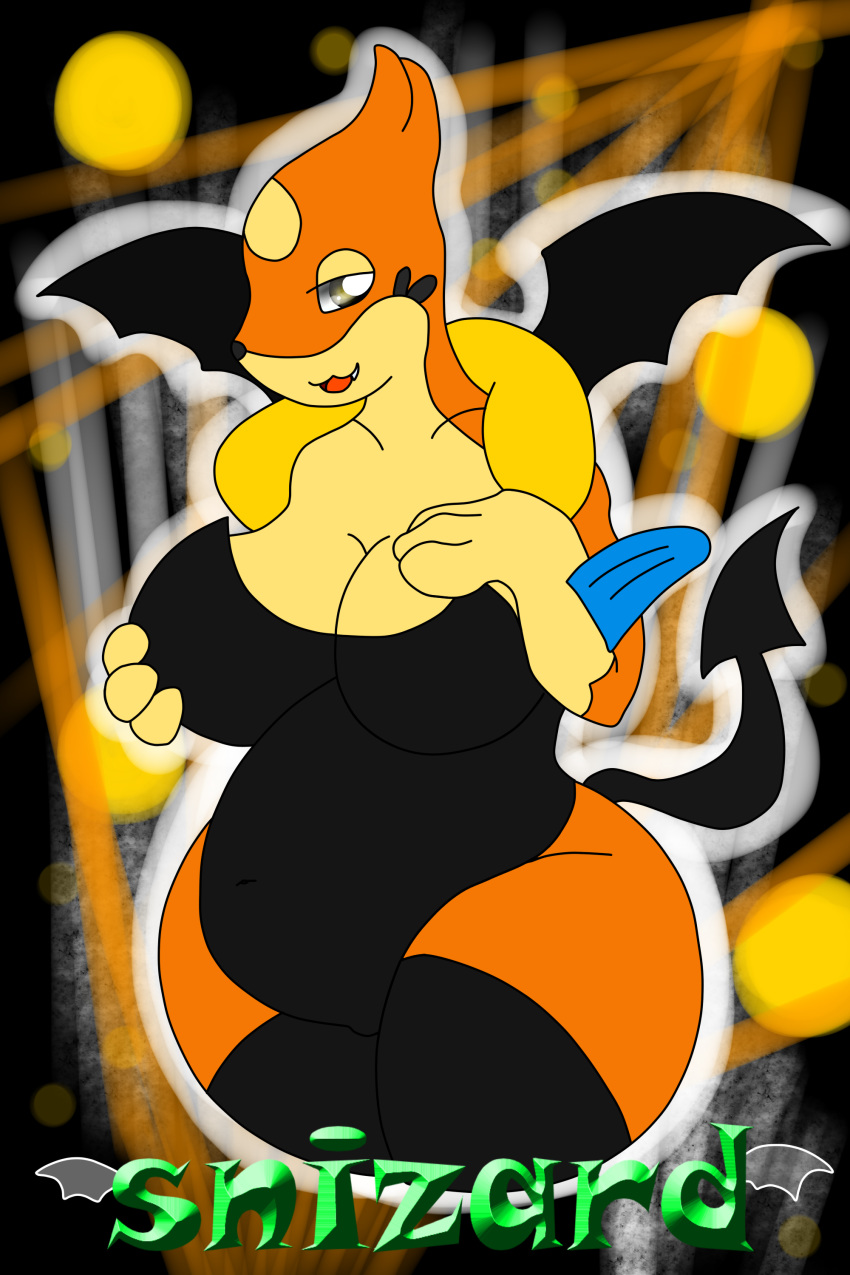 absurd_res anthro big_breasts breasts clothing curvy_figure female floatzel halloween hi_res holidays nintendo pok&eacute;mon pok&eacute;mon_(species) pok&eacute;morph snizard thick_thighs video_games wide_hips wings