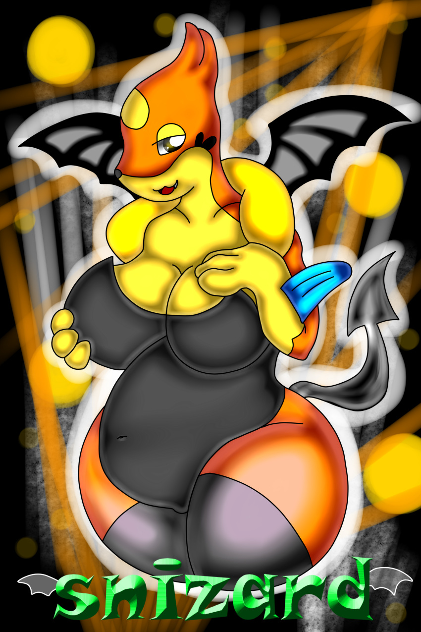 absurd_res anthro big_breasts breasts clothing curvy_figure female floatzel halloween hi_res holidays nintendo pok&eacute;mon pok&eacute;mon_(species) pok&eacute;morph snizard thick_thighs video_games wide_hips wings