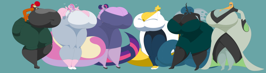 absurd_res alphys anthro arthropod big_breasts big_butt breasts butt changeling cleavage clothed clothing equid equine female friendship_is_magic group hi_res huge_breasts huge_butt huge_hips huge_thighs humanoid hyper hyper_breasts hyper_butt hyper_hips hyper_thighs mammal midna my_little_pony nintendo princess_cadance_(mlp) queen_chrysalis_(mlp) sally_acorn small_head sonic_(series) superabsurd_res the_legend_of_zelda thick_thighs twilight_princess twilight_sparkle_(mlp) two-ton-neko undertale video_games wide_hips