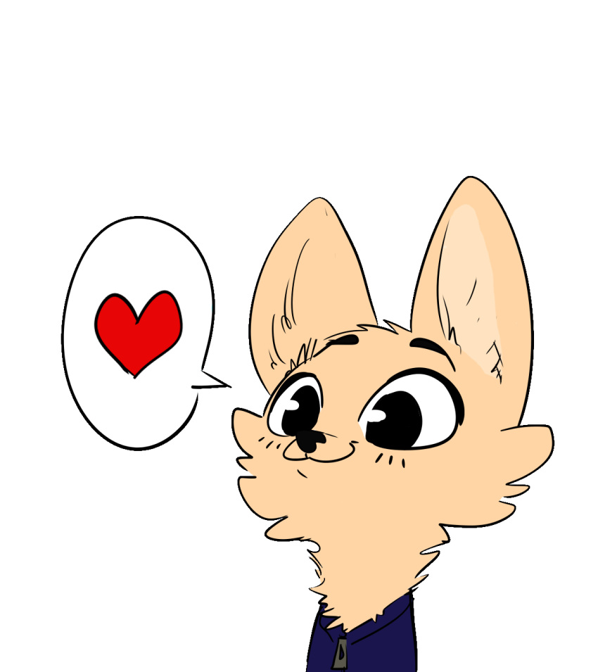 &lt;3 alpha_channel ambiguous_gender anthro arctic_fox canid canine cheek_tuft clothed clothing color_edit colored disney edit face_tuft fox fuel_(artist) fur hi_res mammal neck_tuft pictographics simple_background skye_(zootopia) smile speech_bubble tan_body tan_fur transparent_background tuft zootopia