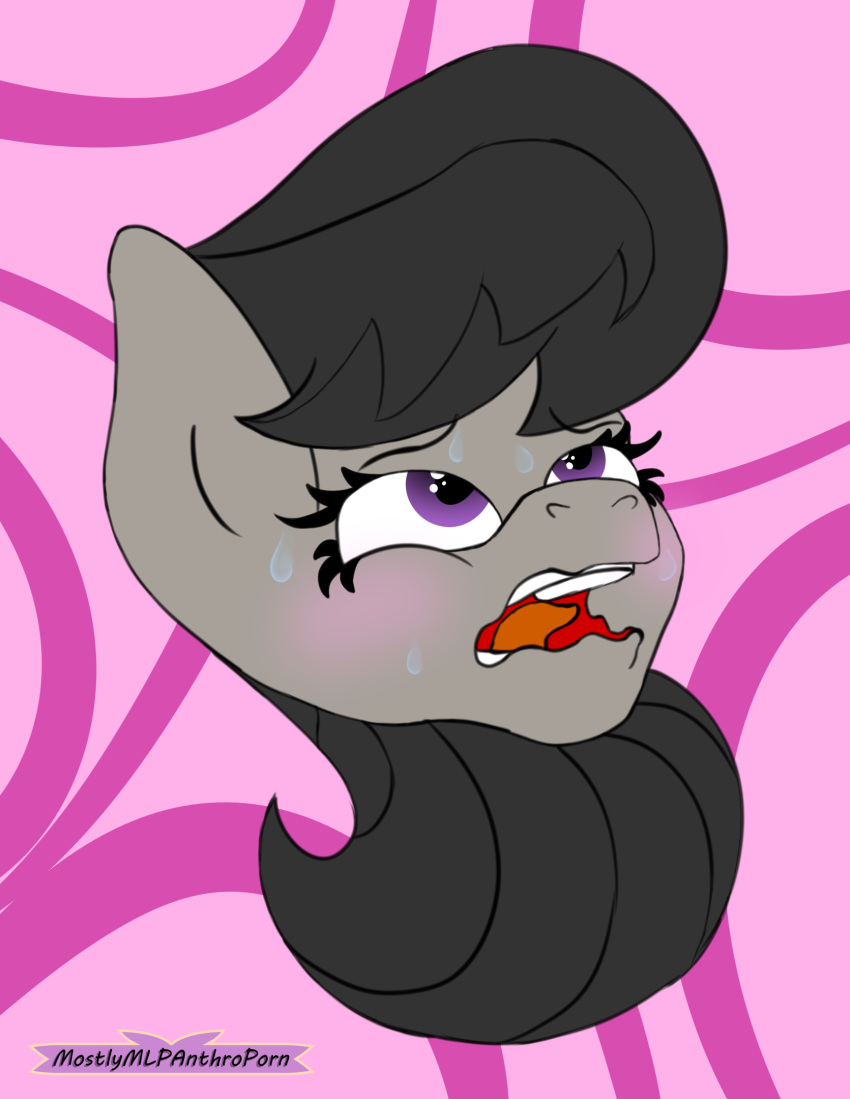 ahegao anthro female friendship_is_magic headshot_portrait hi_res looking_pleasured mostlymlpanthroporn my_little_pony nude octavia_(mlp) portrait sketch