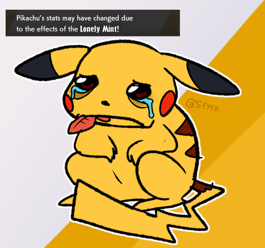 ambiguous_gender blitzdrachin bodily_fluids conditional_dnp crying feral hi_res mint_(disambiguation) nintendo pikachu pok&eacute;mon pok&eacute;mon_(species) solo tears video_games