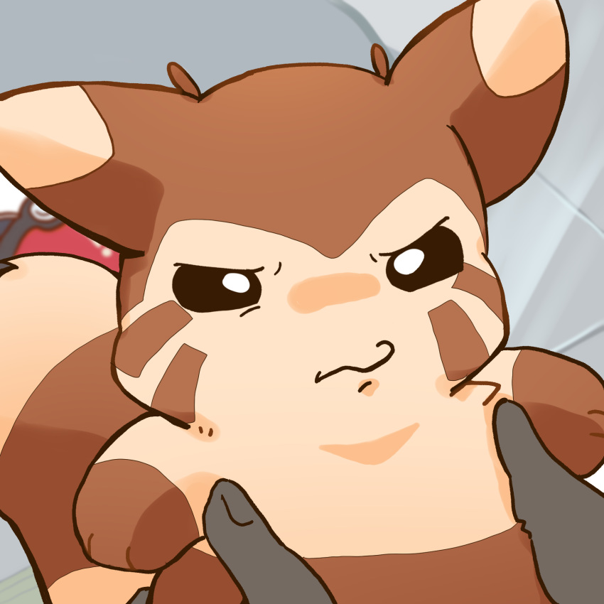 1:1 2019 angry brown_body brown_fur fur furret hi_res humanoid_hands ke_mo_suke nintendo pok&eacute;mon pok&eacute;mon_(species) video_games