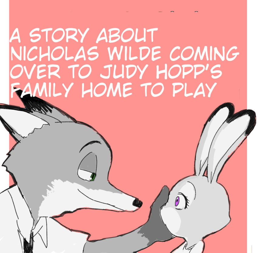 anthro canid canine comic disney duo edit english_text fox green_eyes hard_translated judy_hopps lagomorph leporid looking_at_another mammal meno nick_wilde purple_eyes rabbit red_fox text translated zootopia