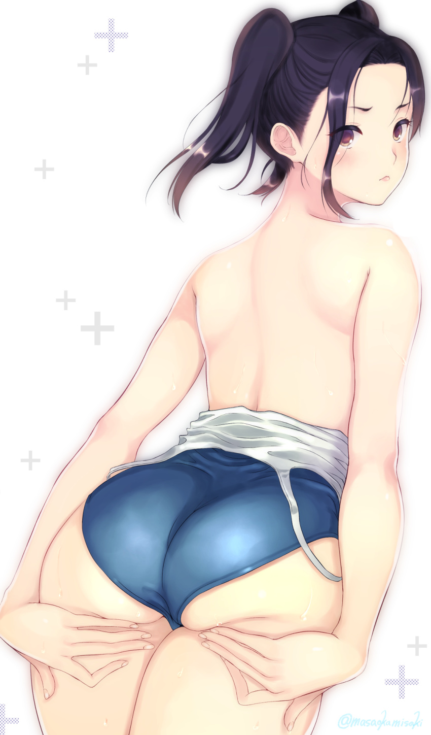 ass kobayakawa_rinko love_plus masaoka_misaki swimsuits tagme wardrobe_malfunction