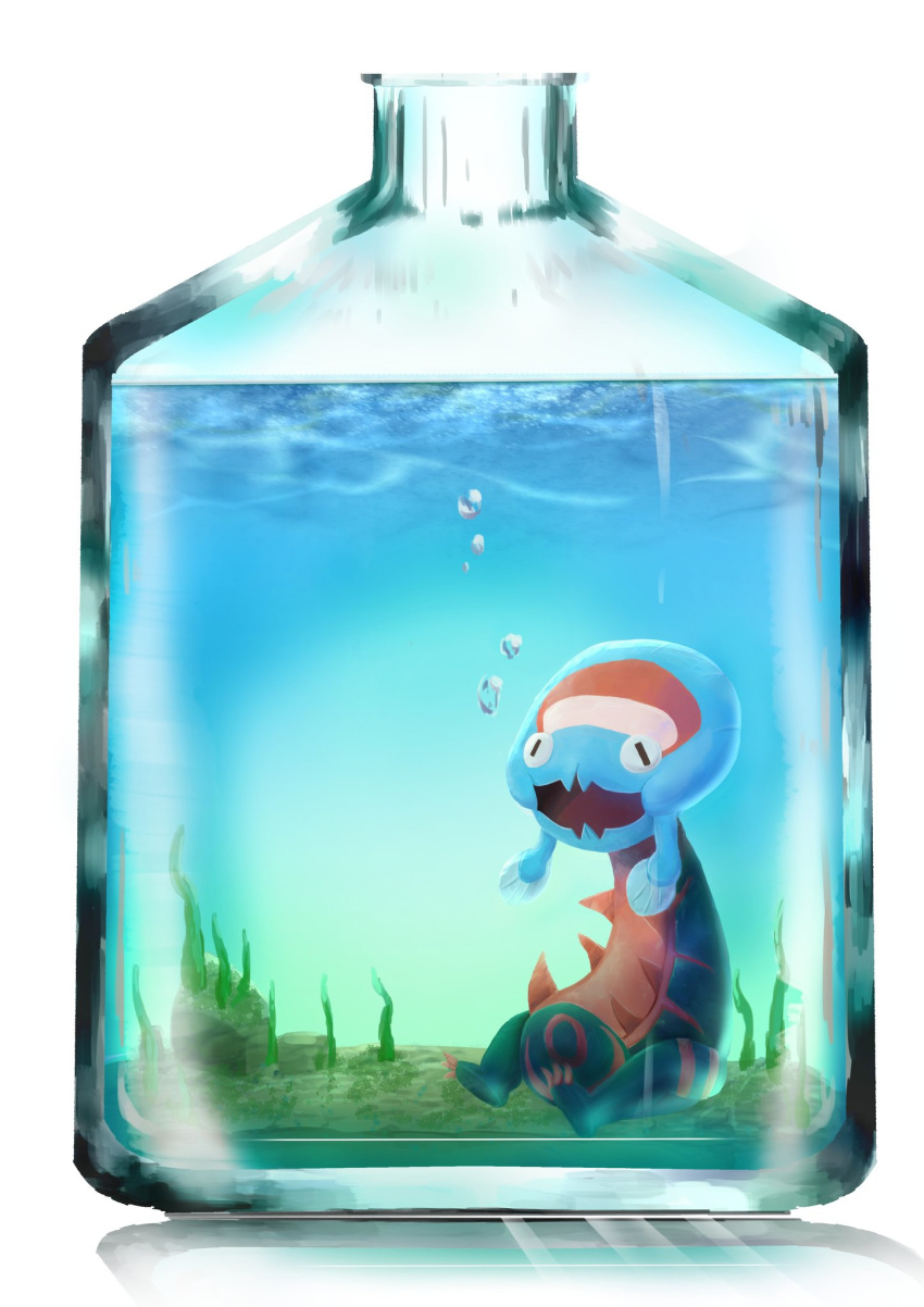 bottle dinosaur dracovish fish fossil_pok&eacute;mon gh5popypfjsweqe hi_res marine nintendo pok&eacute;mon pok&eacute;mon_(species) reptile scalie underwater video_games water