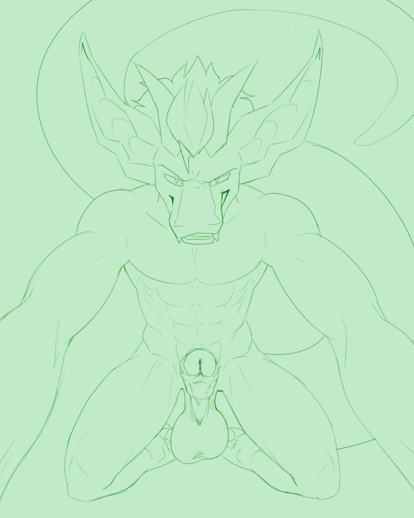 abs absurd_res anthro balls big_balls digital_media_(artwork) dragon erection first_person_view hi_res humanoid_penis male muscular nude odium paws penis pinned smile smirk solo uncut whatarefurries