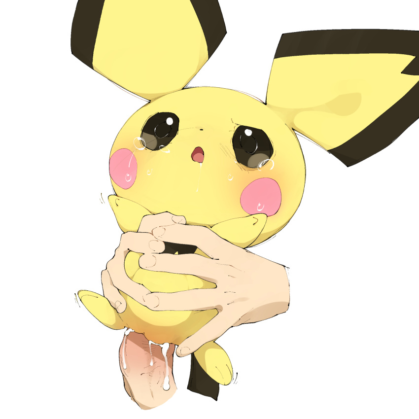 1:1 bodily_fluids cum cum_in_pussy cum_inside female genital_fluids male male/female nintendo pichu pok&eacute;mon pok&eacute;mon_(species) pussy simple_background video_games white_background youjomodoki