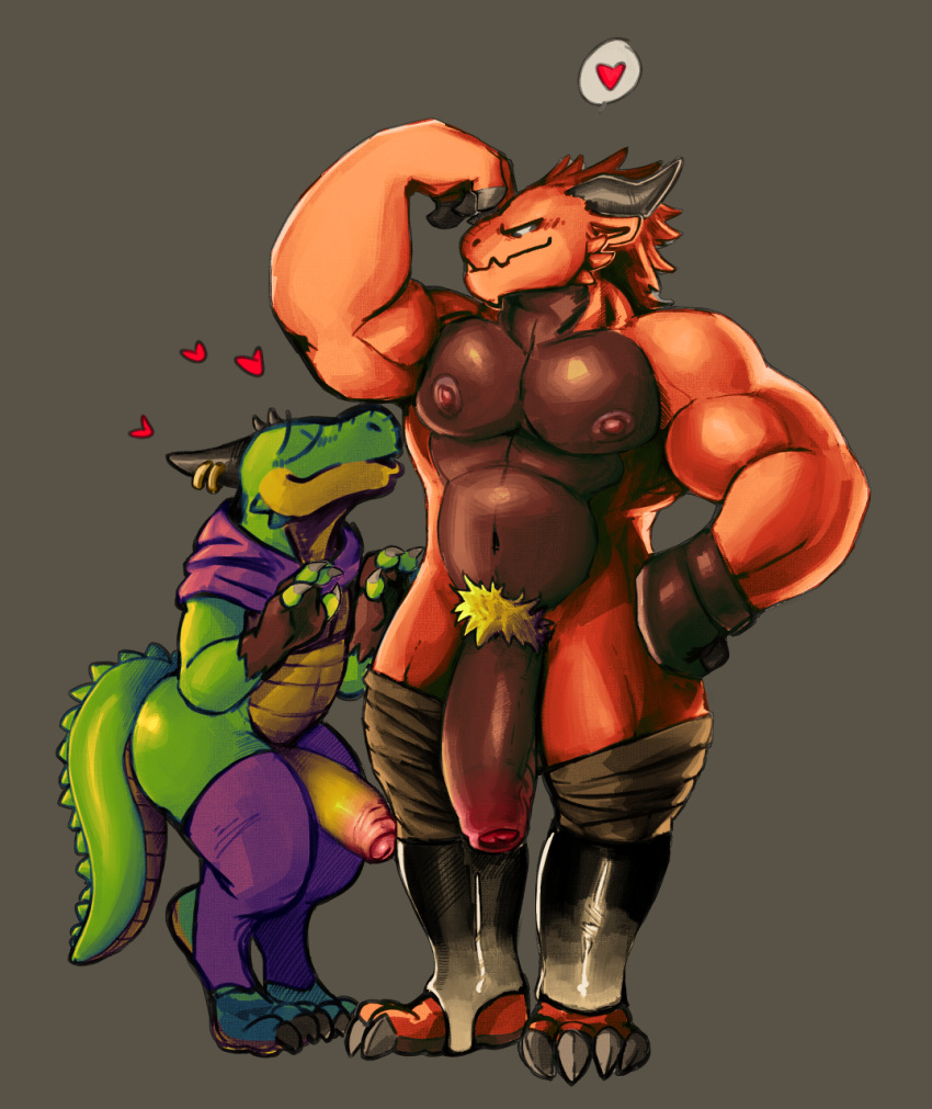 &lt;3 2018 4_fingers 4_toes abs anthro anthro_on_anthro armpit_fetish armpit_sniffing biceps big_penis biped claws clothed clothing daftpatriot digital_media_(artwork) digitigrade dragonborn dungeons_and_dragons duo eyes_closed feet fingerless_gloves fingers flexing furgonomics furry-specific_piercing gloves green_body green_scales green_tail grey_background hair half-erect handwear hi_res horn horn_piercing huge_penis humanoid_penis kobold legwear male male/male multicolored_body multicolored_scales musclegut muscular muscular_male nipples pecs penis piercing plantigrade pubes red_body red_scales reptile scales scalie simple_background size_difference smaller_male smile sniffing standing stockings teeth thick_penis thick_tail thick_thighs toe_claws toes two_tone_body two_tone_scales uncut yellow_body yellow_penis yellow_scales