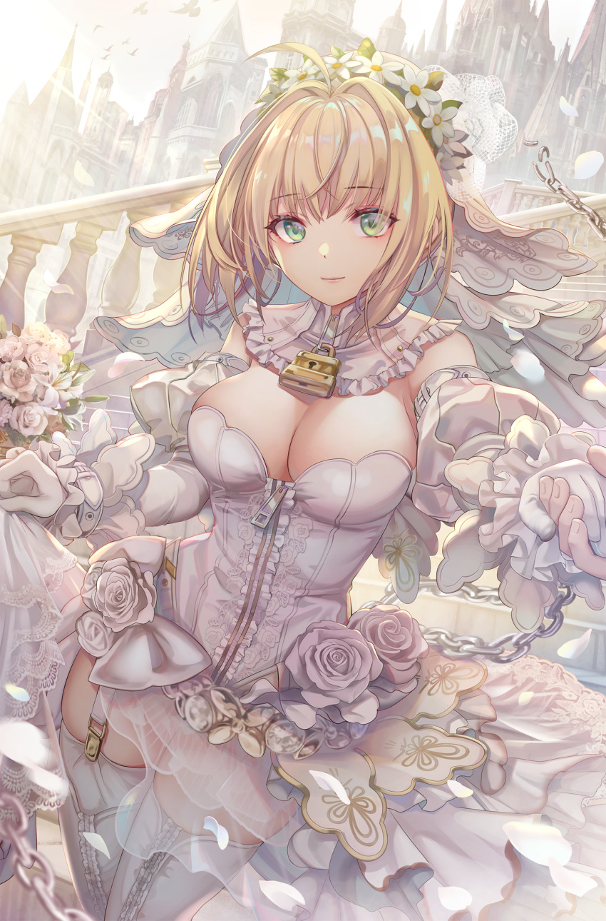 cleavage fate/grand_order saber_extra tagme torino