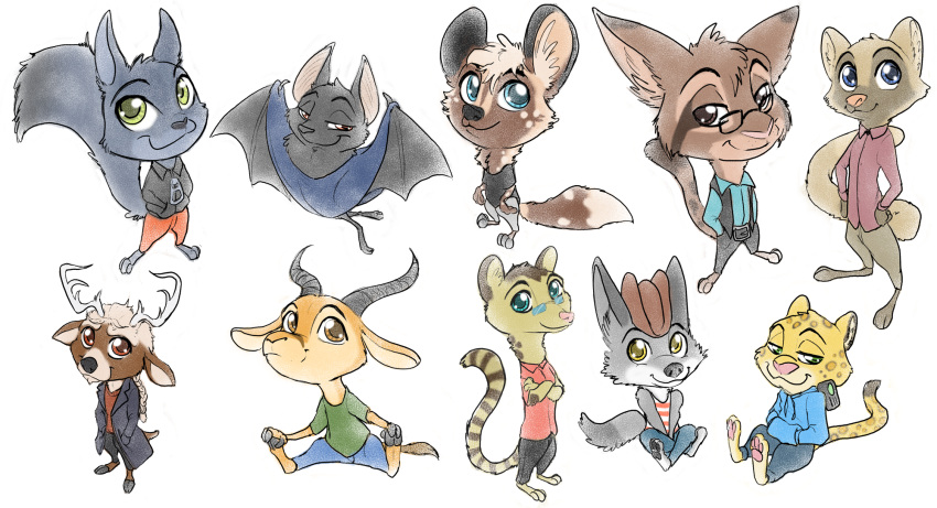 2019 african_wild_dog ambiguous_gender antelope anthro appleseed_(appleseed) banded_linsang barefoot bat_wings blue_eyes bovid brown_eyes canid canine canis cheek_tuft chibi chico_(fuel) chiropteran clay_(enginetrap) clothed clothing crossed_arms deke_(ittybittykittytittys) dipstick_tail eyewear facial_markings facial_tuft felid feline fox gazelle glasses green_eyes half-closed_eyes hands_in_pockets hat head_markings head_tuft headgear headwear hi_res hoodie horn jaguar linsang looking_at_viewer lynx mammal markings membrane_(anatomy) membranous_wings milo_(juantriforce) multicolored_tail mustelid narrowed_eyes nate_(smugbeverage) neck_tuft oak_(oak-thorn) pantherine pawpads pockets pteropodid ringtail robcivecat rodent sciurid silverchase_(silverchase) simple_background sitting sloppy_(sloppy) smile spread_wings standing theblueberrycarrots_(character) topwear tuft vest viverrid white_background wings yellow_eyes